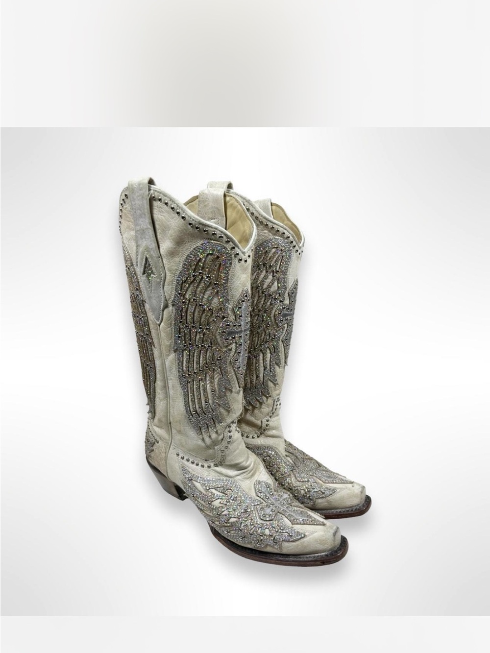Corral Tan Leather Handcrafted Boots - Interior Logo